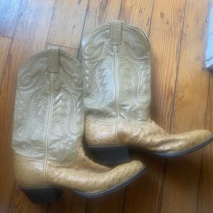 Tan Tony Lama Cowboy Boots